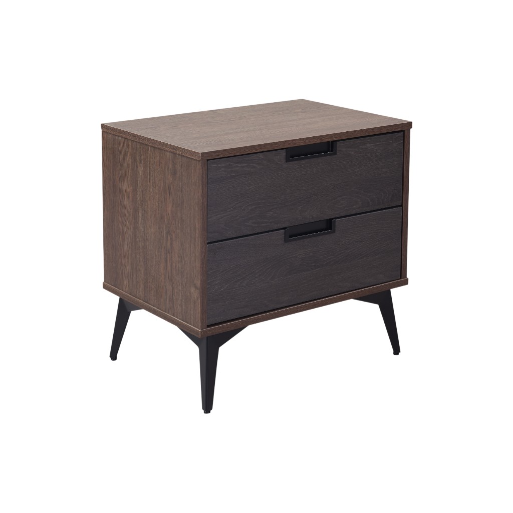 Magali Mesa Lateral Marrón Oscuro 58X39X55Cm