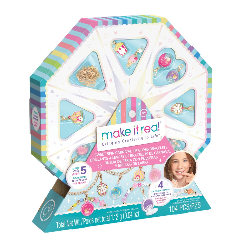 Pulseras De Brillo Labial De Carnaval Sweet Spin 104pzs