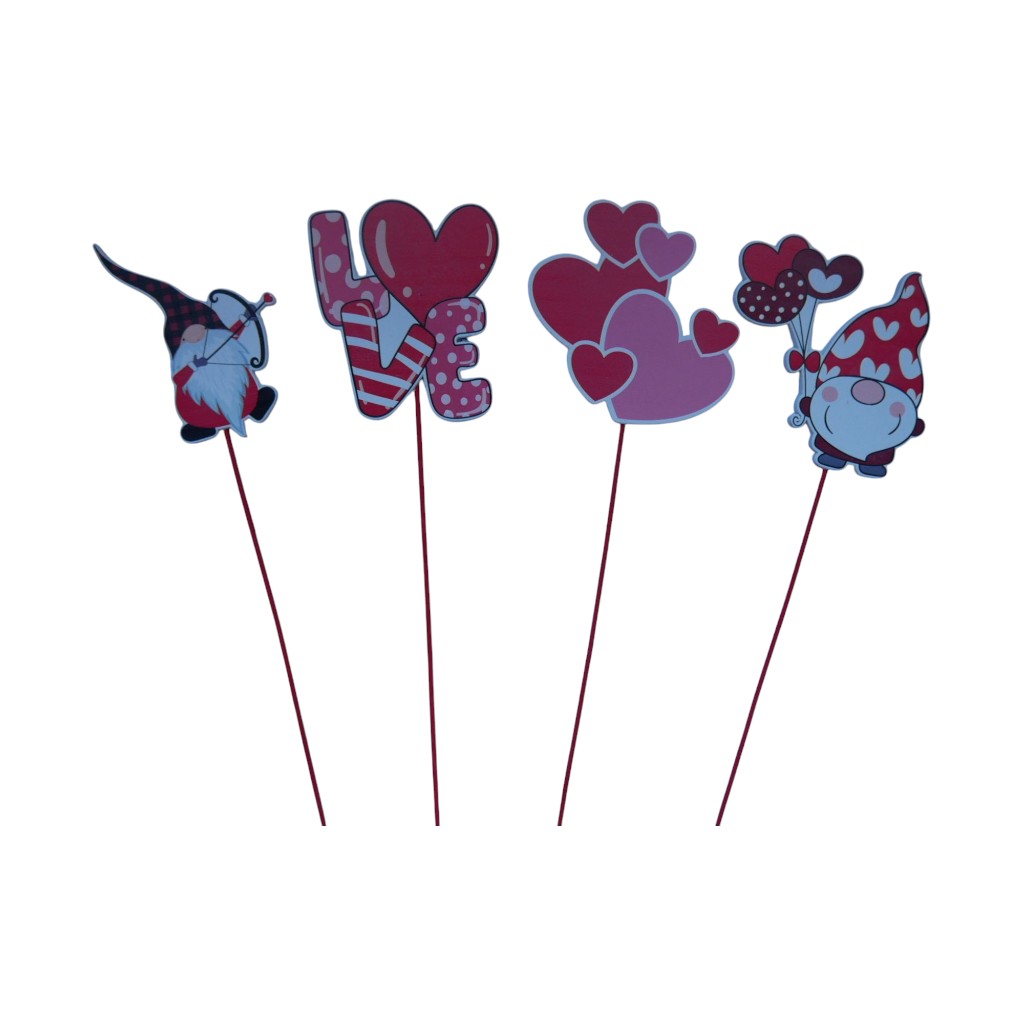 Pick Decorativo De San Valentín 23CM Surtidos