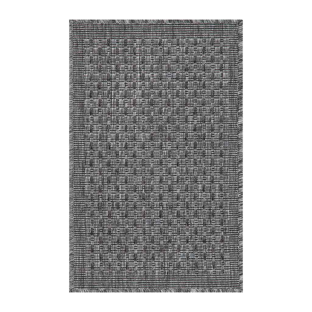 Alfombra De Puerta Con Diseño Decorativo Gris 40X60Cm