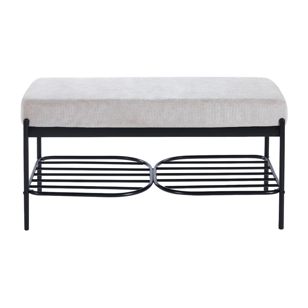 Banca De Metal Katlyn 100X40X46Cm