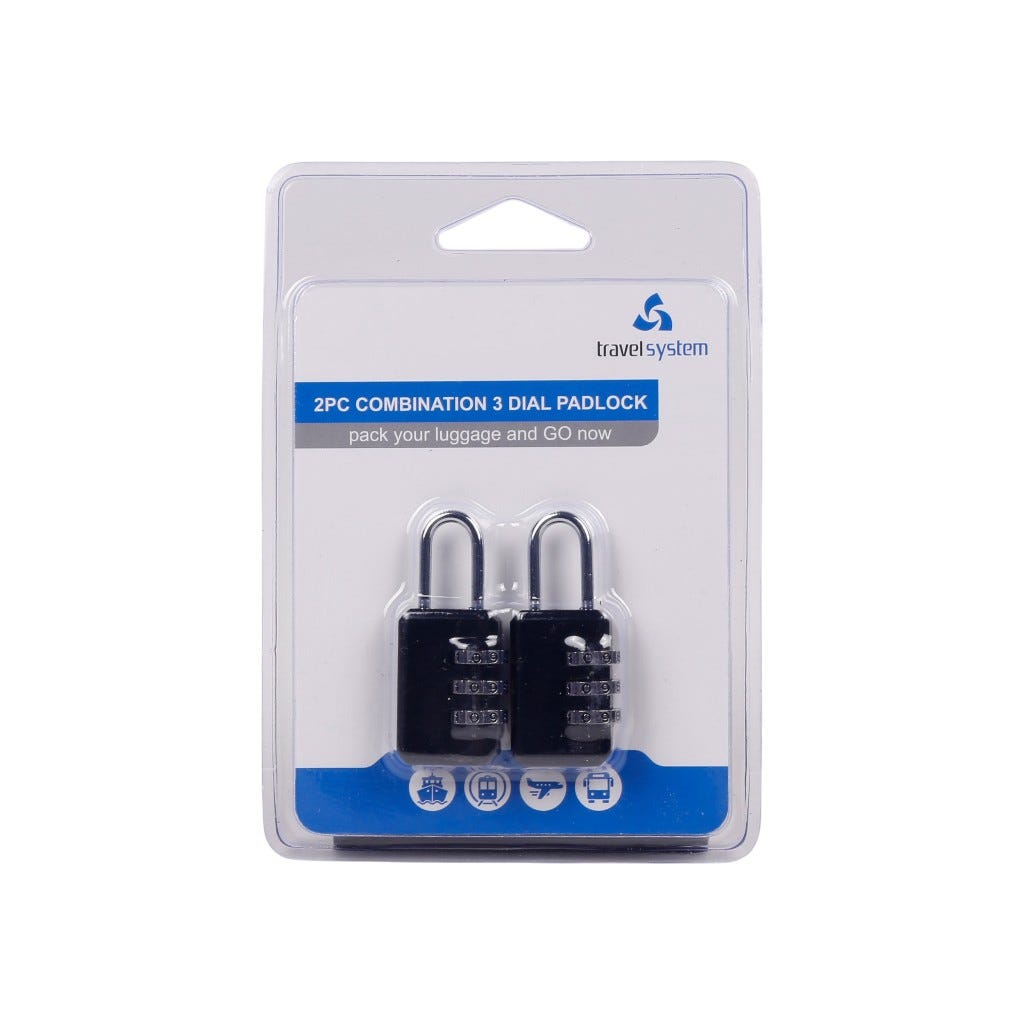 Set De 2 Cerradura De 3 Dígitos