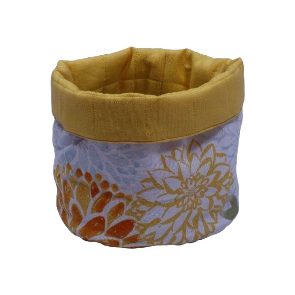 Panera de tela con estampado de flores primavera