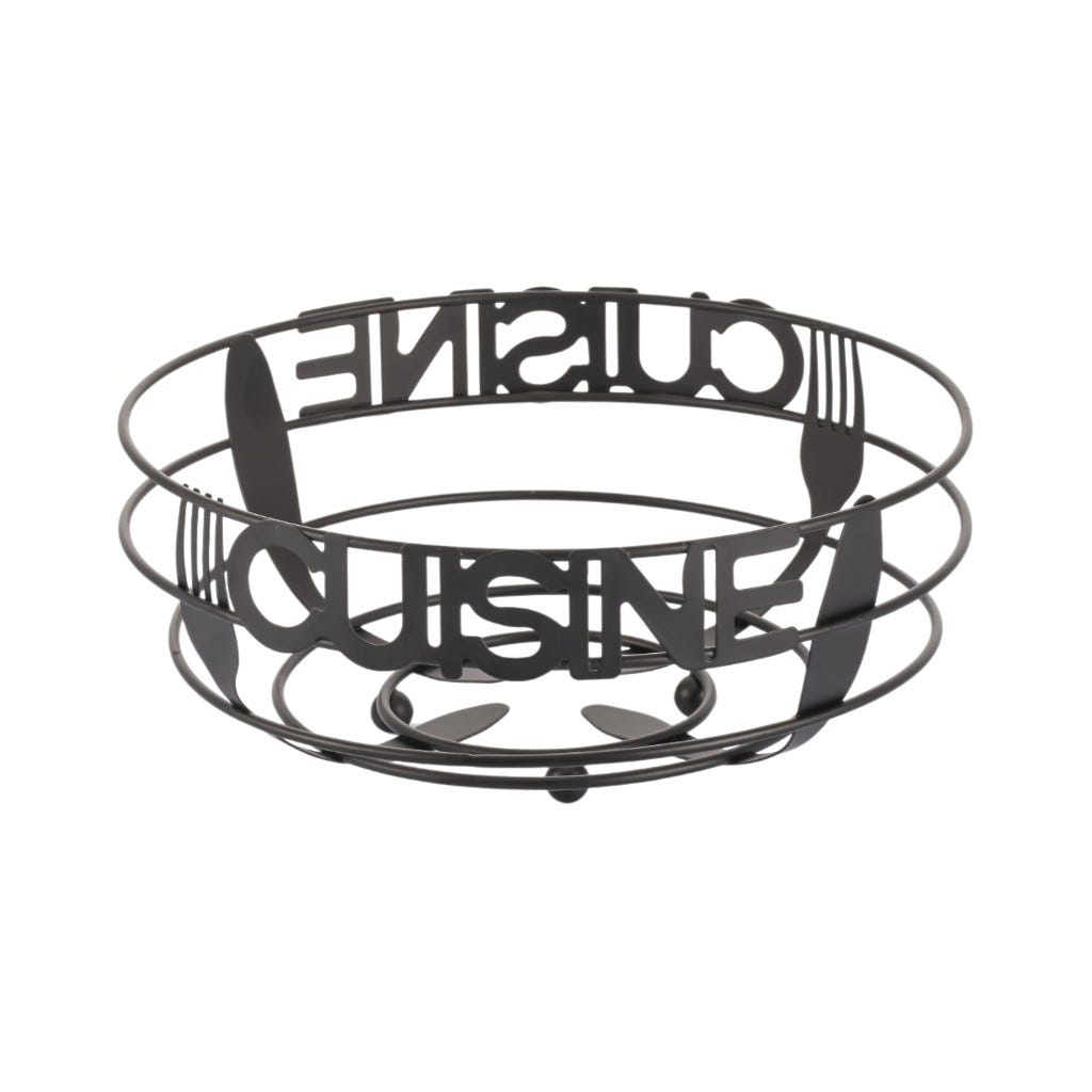 Cesta Negro Para Frutas 58X24Cm