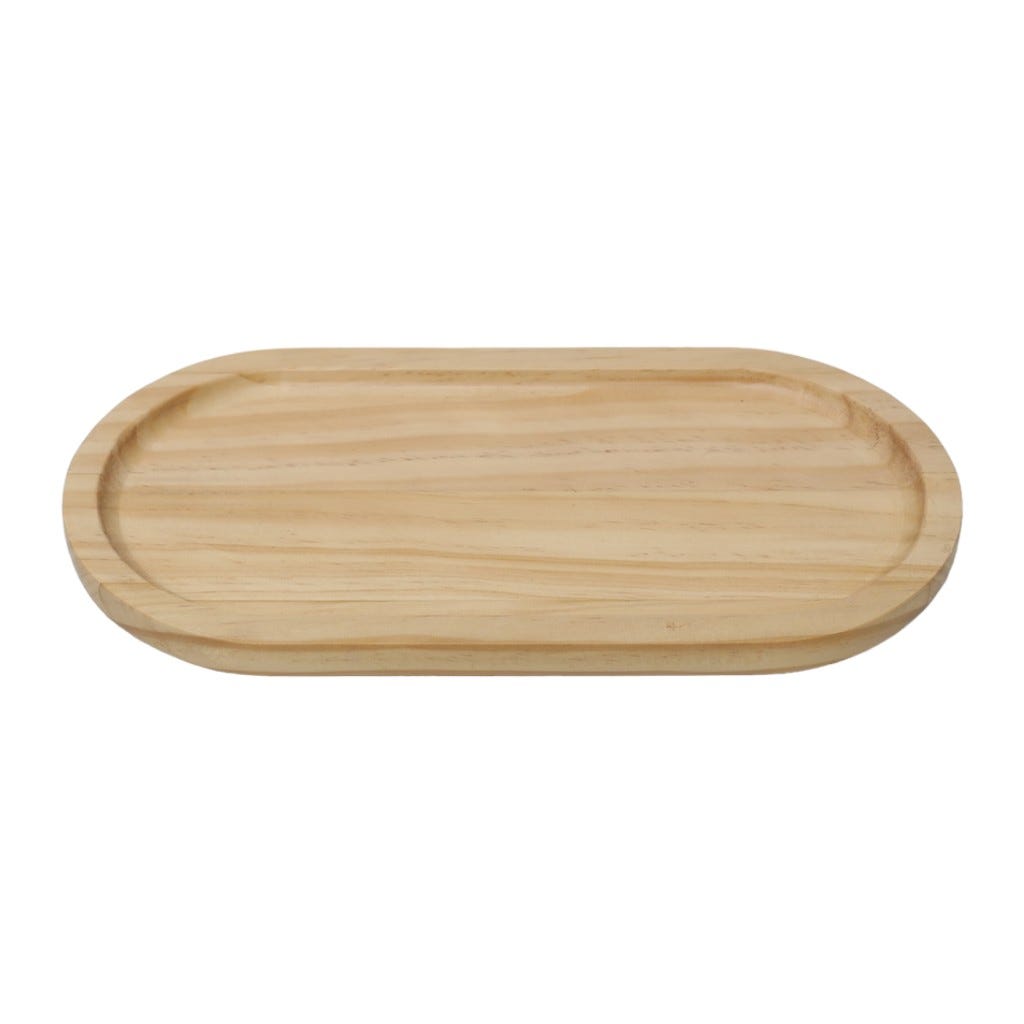 Bandeja Decorativa De Madera 30x15x2cm