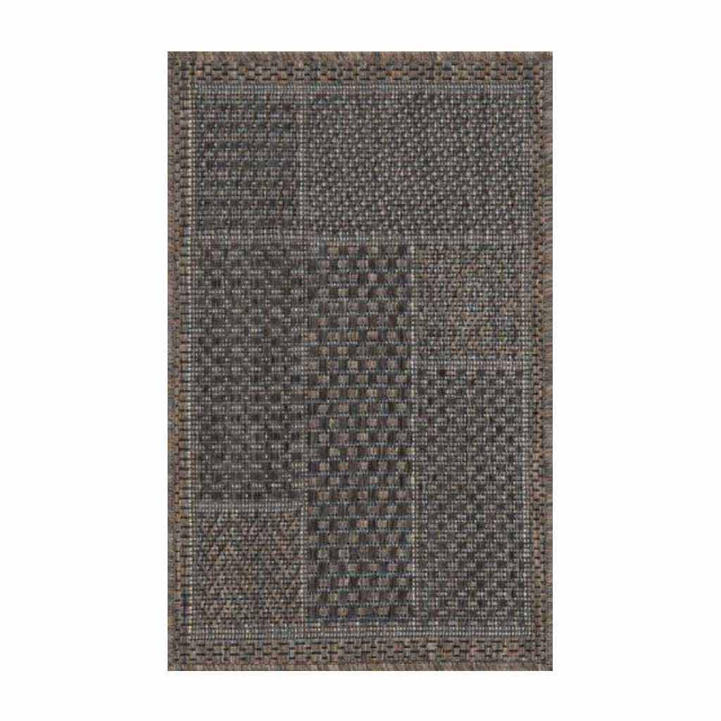 Alfombra Marrón Oscuro Con Diseños 40x60cm