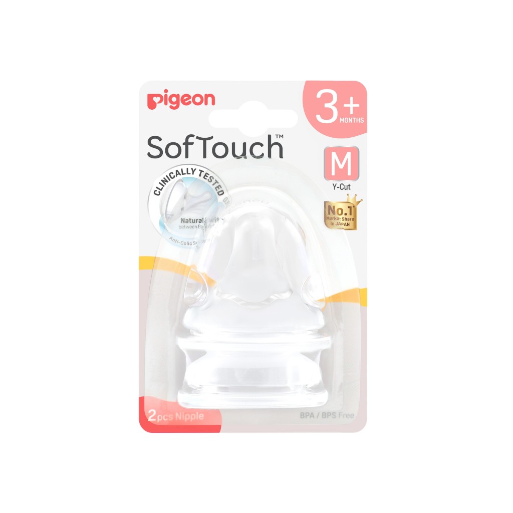 Chupete Softouch Boca Ancha M Set 2Pzs