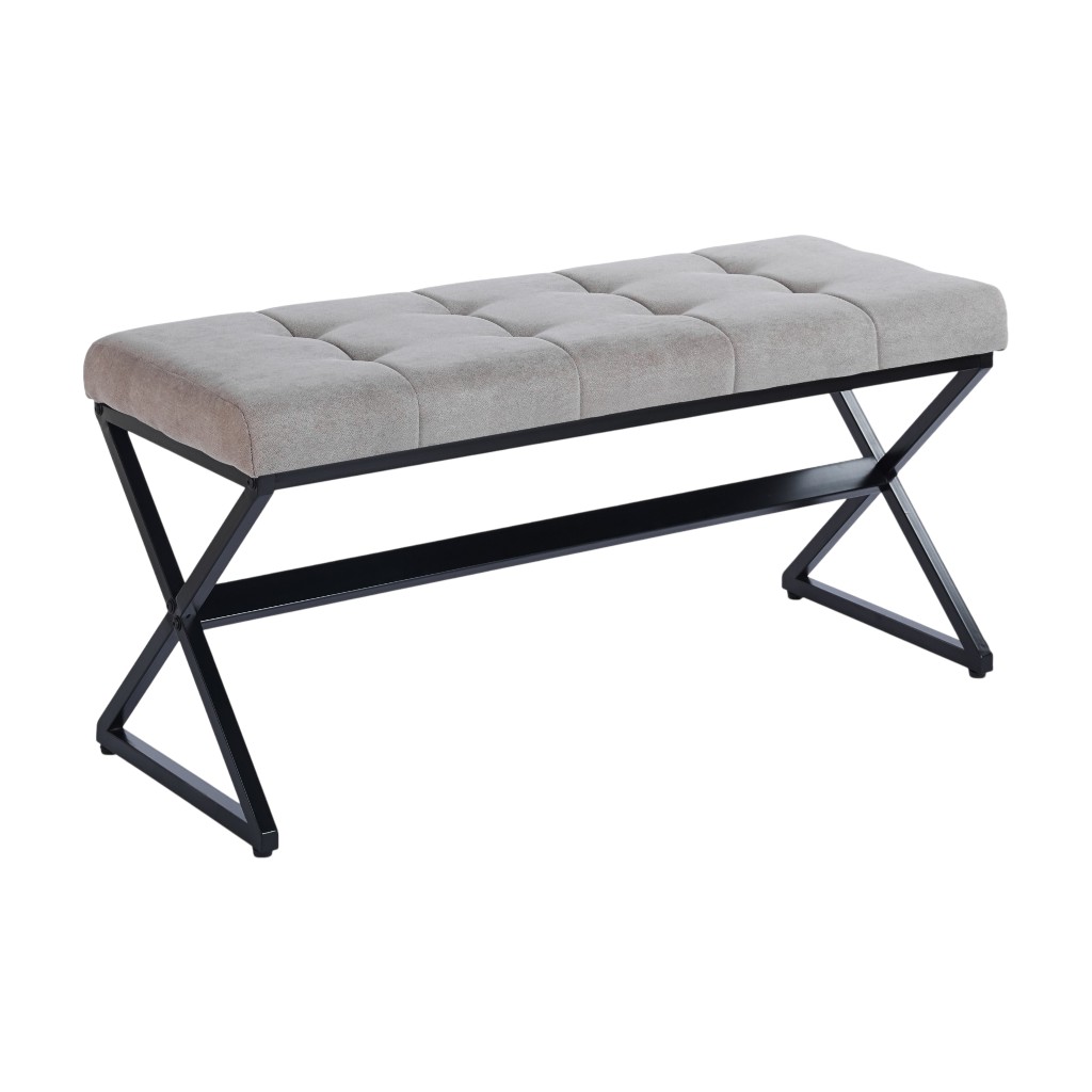 Banca Viviana Gris 100X40X46Cm