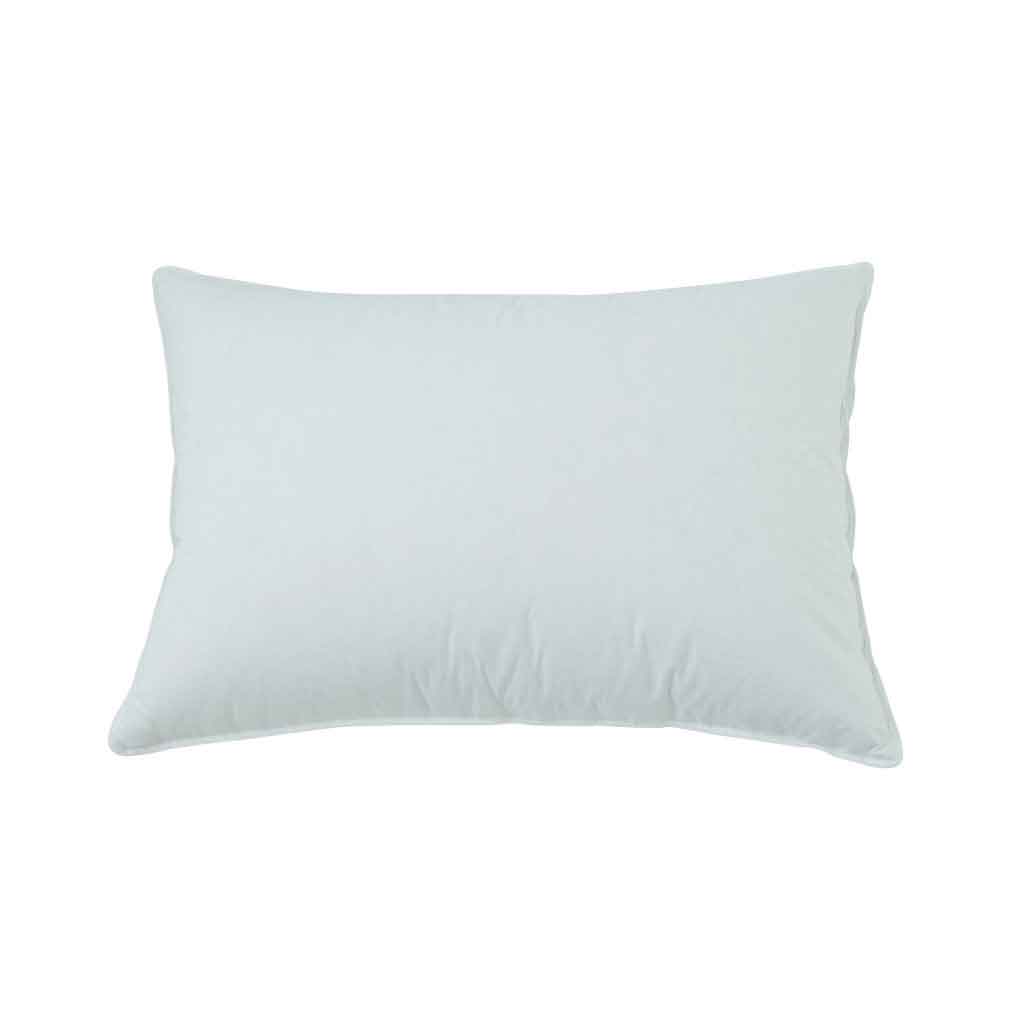 Almohada blanca estándar de plumas
