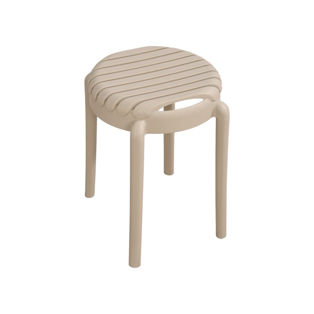 Taburete Napa Gris Pardo 33X33X45Cm