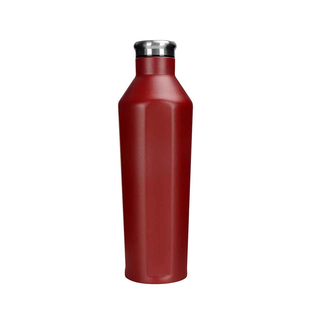 Botella de agua rojo de acero 750ML 