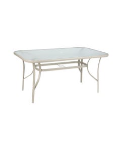 Mesa De Vidrio Templado Para Comedor Santiago 150X90X70Cm