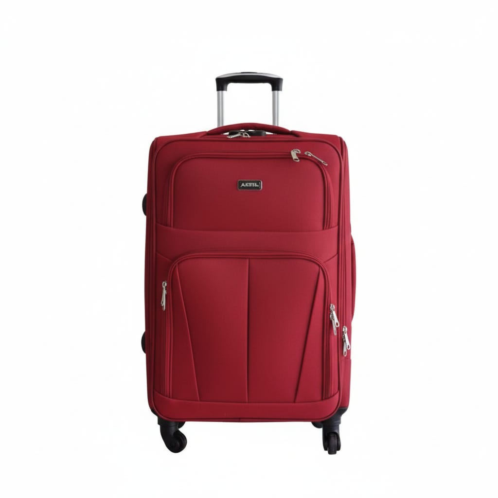 Maleta Con Ruedas Rojo 28"