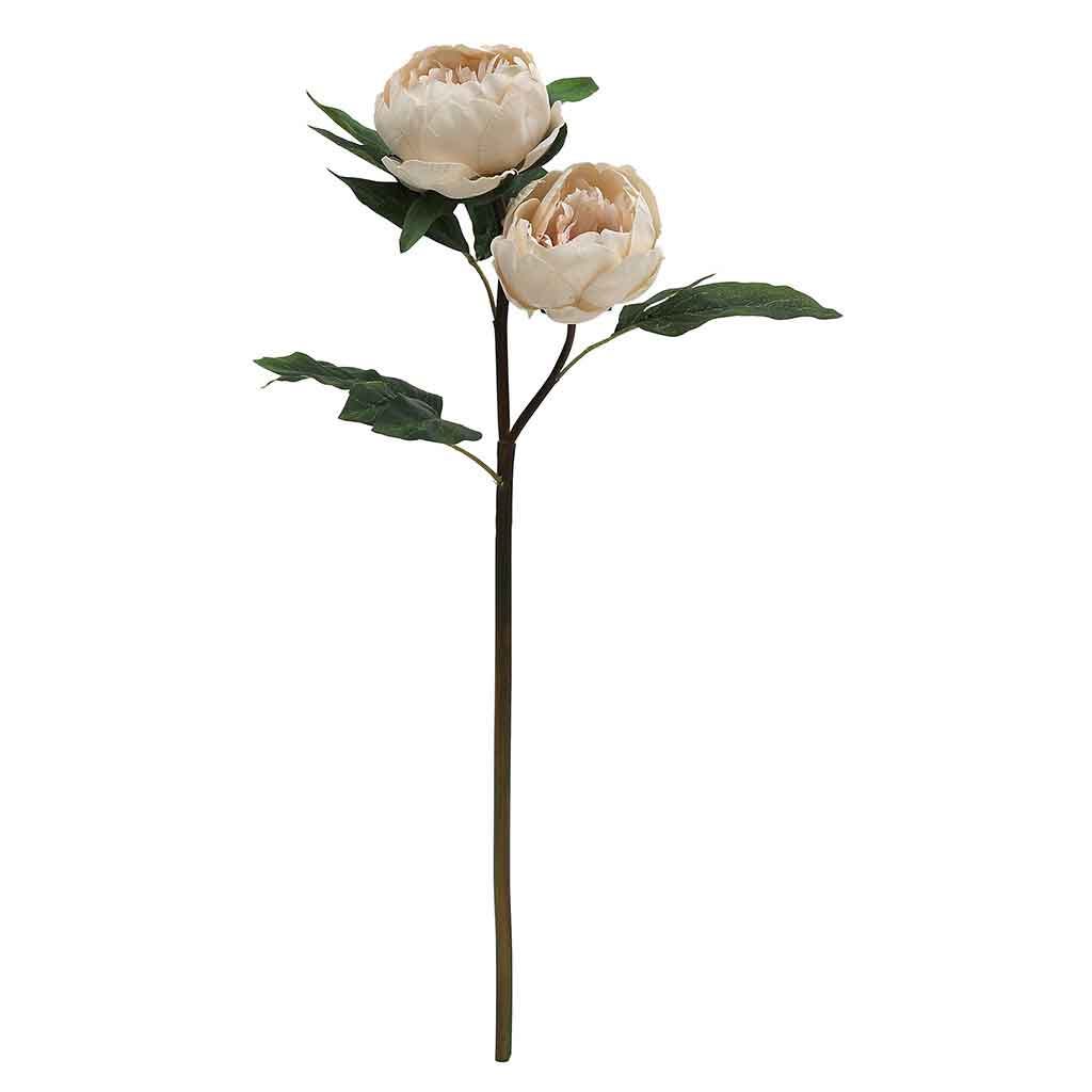 Flor De Peonía Artificial Rosado 57Cm