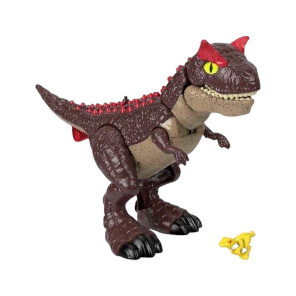 Figura De Imaginext Jurassic World Carnotaurus Modo Defensa
