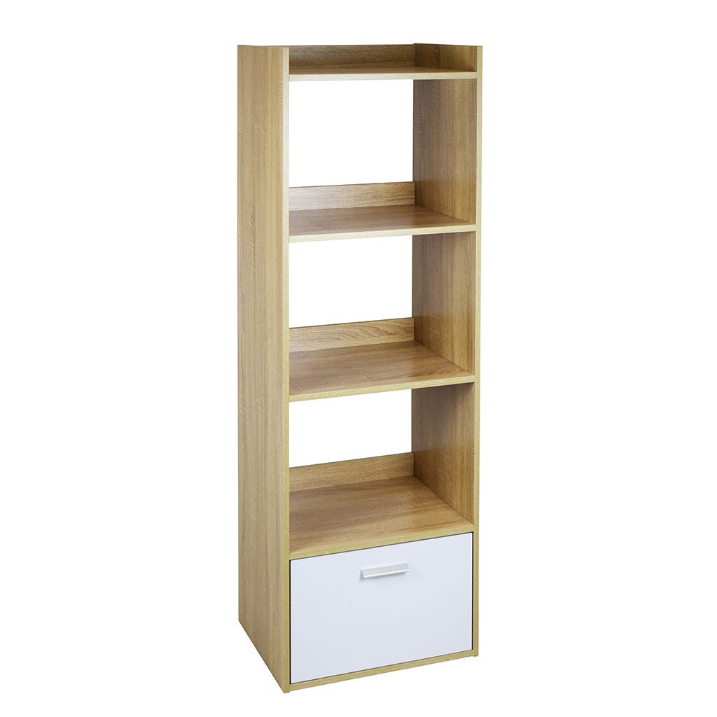 Estante Con Puerta Romeo Blanco 51X39X148Cm