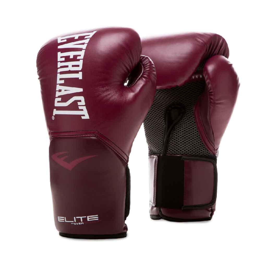 Guantes para Boxeo Rojo Vino Proelite 12 oz Everlast