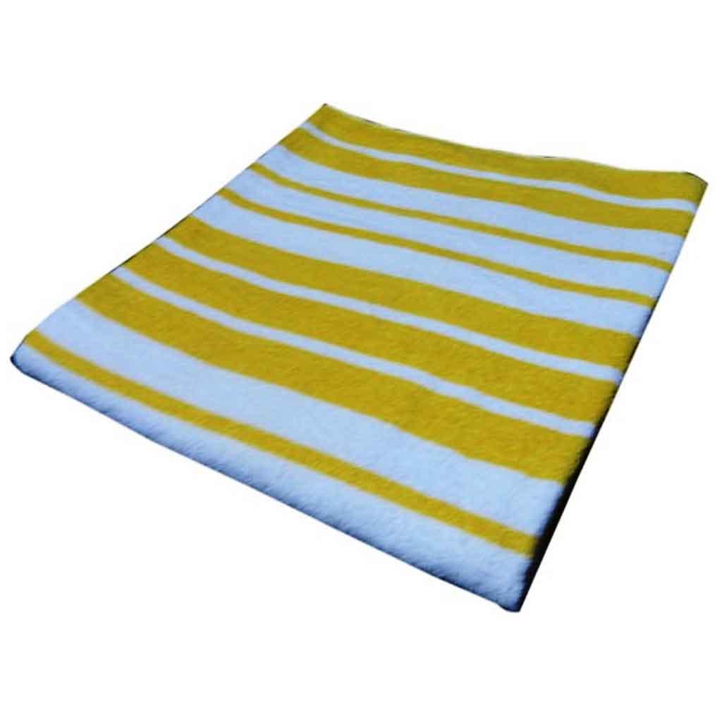 Toalla de playa dobbie estampado de rayas amarillo y blanco