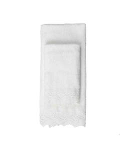 Set de 2 toallas blanco hueso