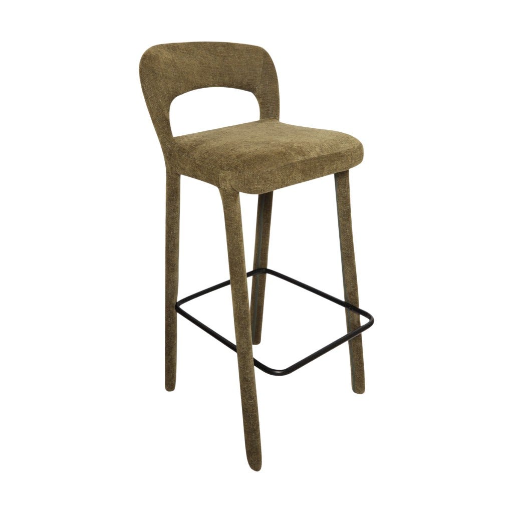 Silla De Bar Verde Maria 56X43.5X100Cm