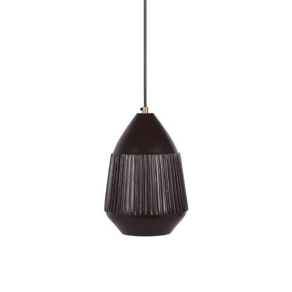 Lámpara De Techo Decorativa Negra 19X29Cm