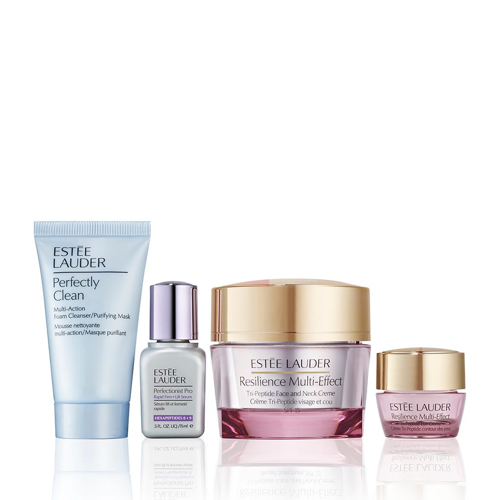 Estée Lauder Set Tratamiento Antiedad Rostro Resilience Holiday