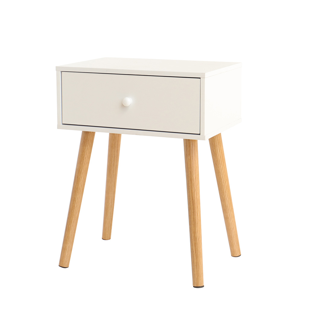 Mesa de noche moderna con cajón