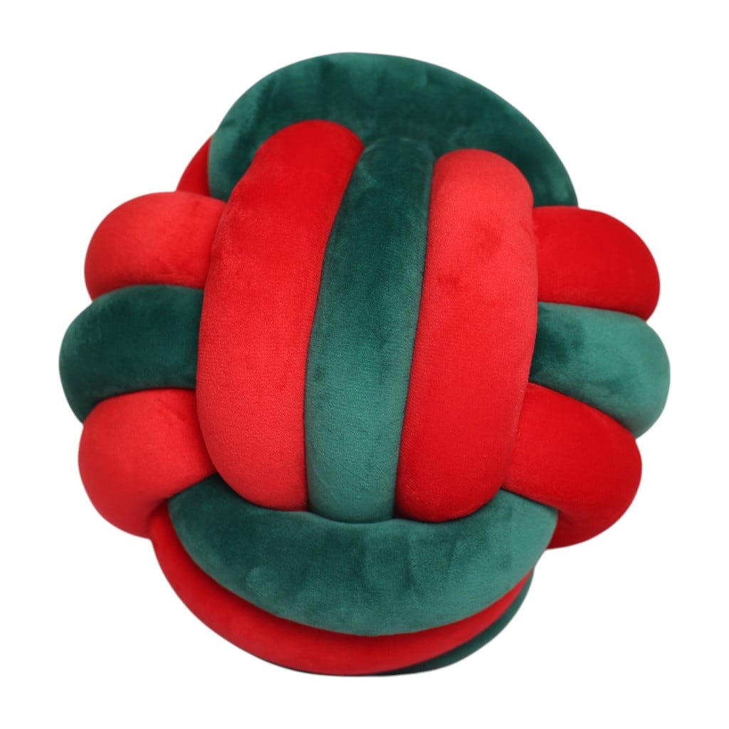 Cojín Nudo Navideño 22cm - Aliss