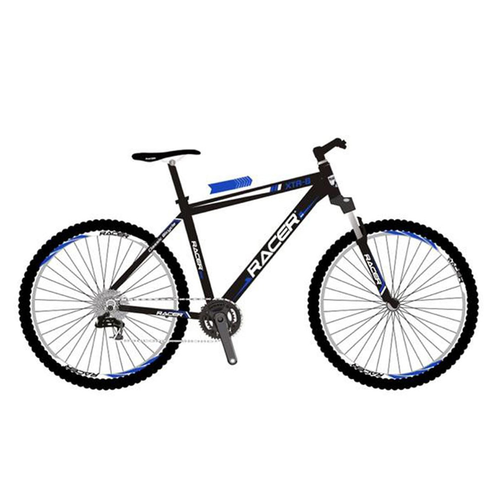Bicicleta Aro 26" Racer Azul Y Negra