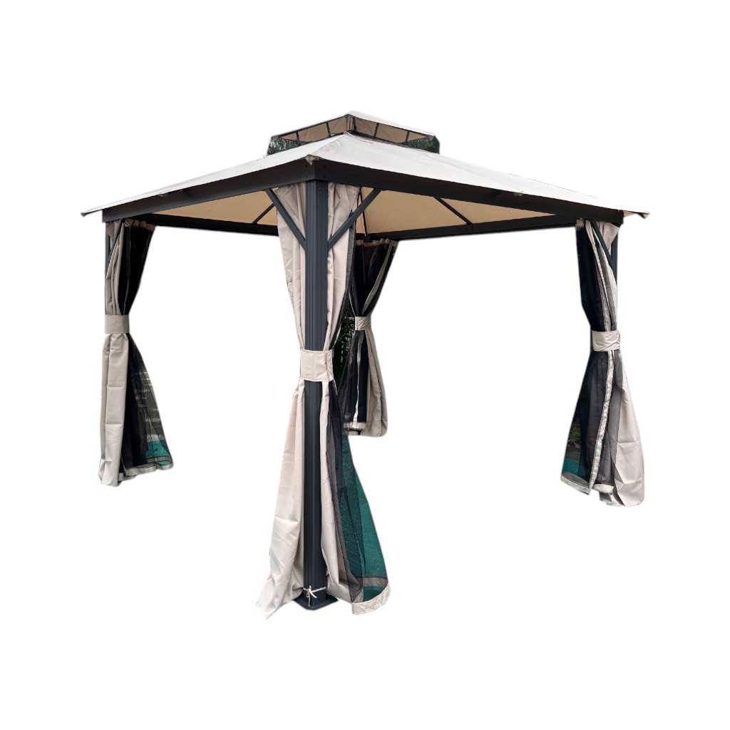 Gazebo Poitevin 300X300CM Gris Pardo