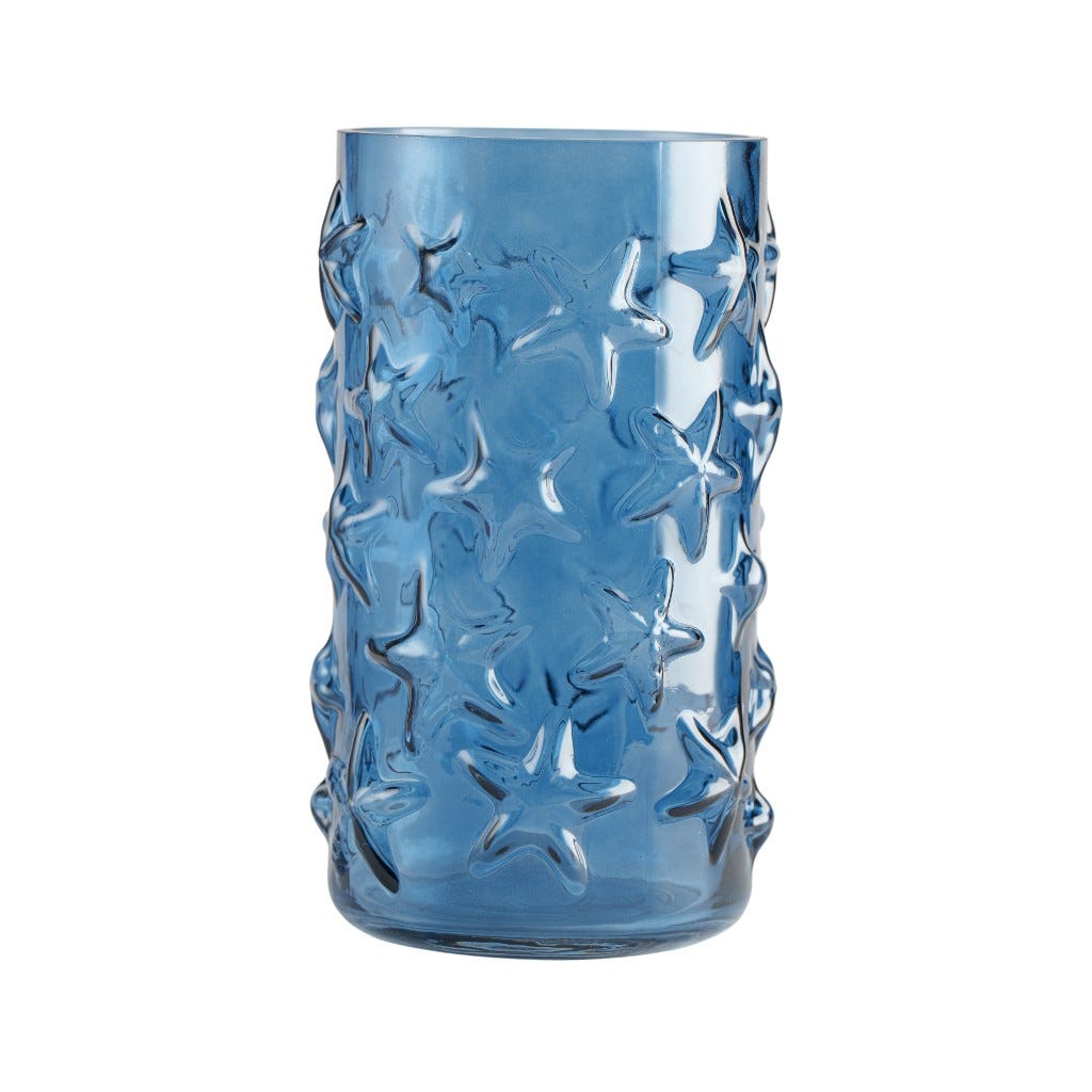 Base De Vidrio Azul 14.5x24cm