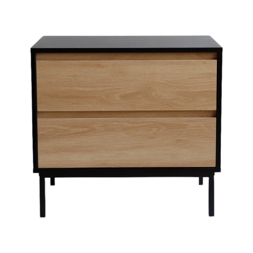 Mesa De Noche Leso Con 2 Gavetas