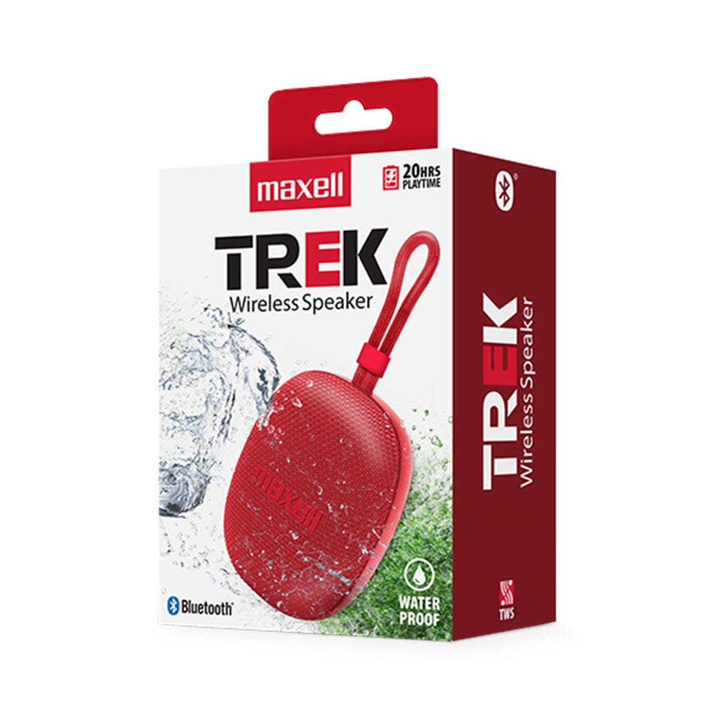 PARLANTE INALÁMBRICO TREK ROJO MAXELL