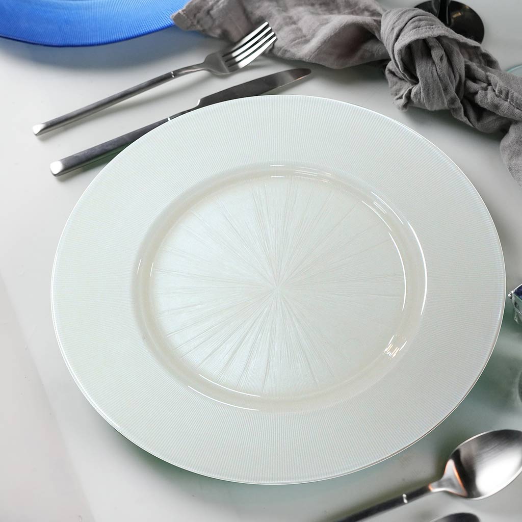 Plato De Fondo De Color Blanco 33Cm