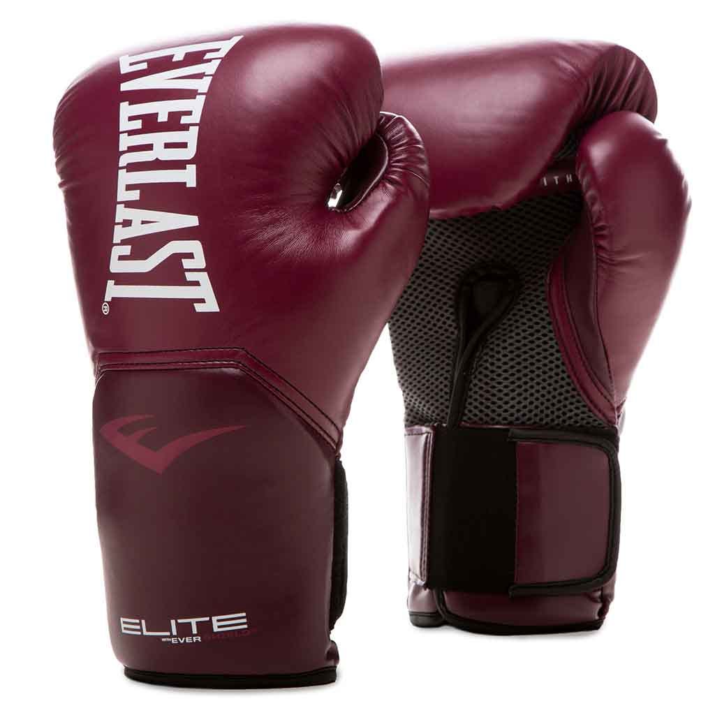 Guantes para Boxeo Rojo Vino Proelite 14 oz Everlast