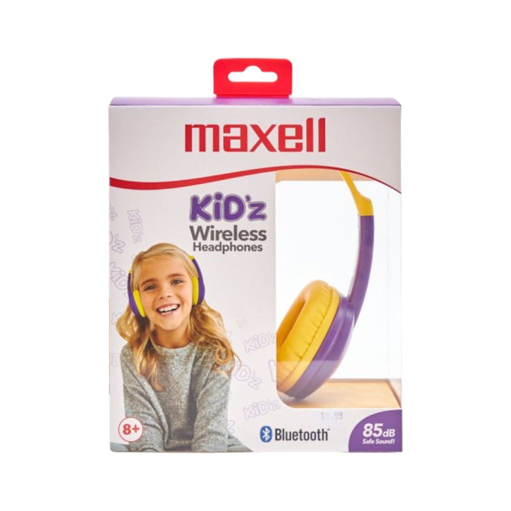 AUDÍFONOS BLUETOOTH KIDZ TAMAÑO PEQUEÑO MORADO MAXELL