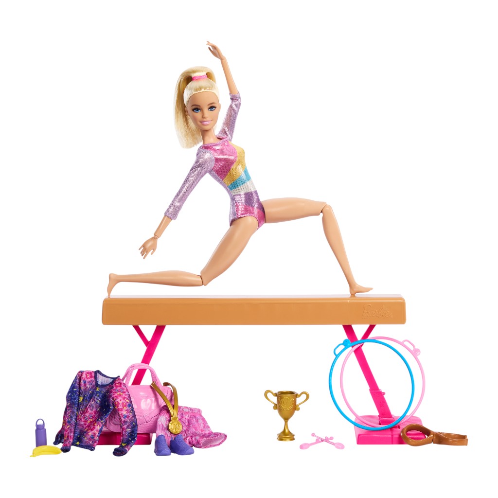 Barbie Profesiones Gimnasta De Cabello Rubio