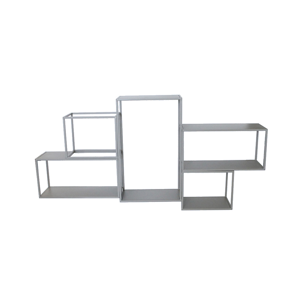 Estante De Pared Gris 107x55x19cm