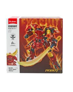Set De Construcción De Robot M38-B1311 Samurai Rojo 236Pzs