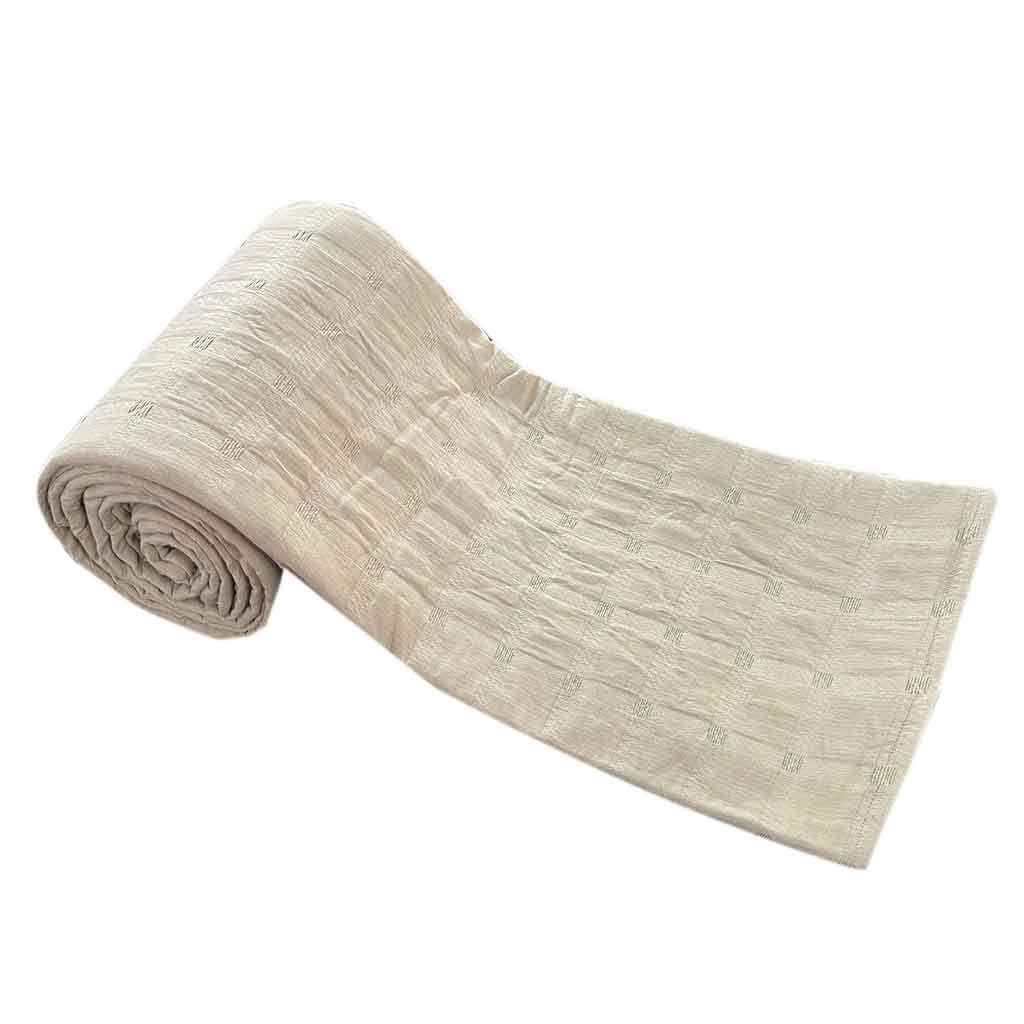 Cubrecama De Algodón Beige Con Diseño 160x220cm