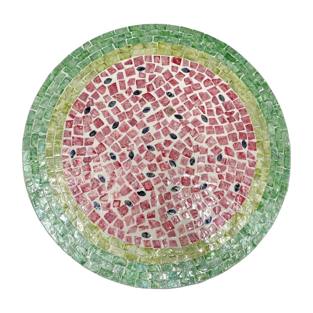 Bandeja Giratoria Dseño De Mosaico 40X4Cm
