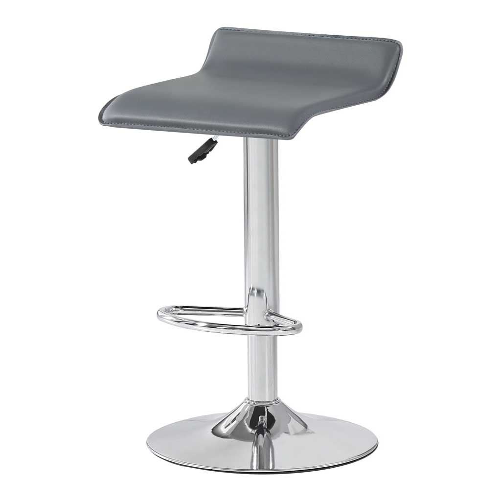 Silla de bar Norma alcochada gris
