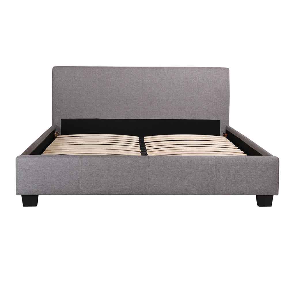 Cama King Emma Gris 225.5X200.5X86Cm