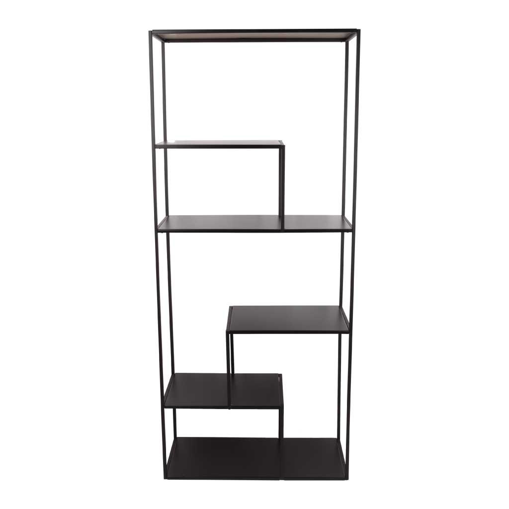 Decorativo Estante Negro Rectangular