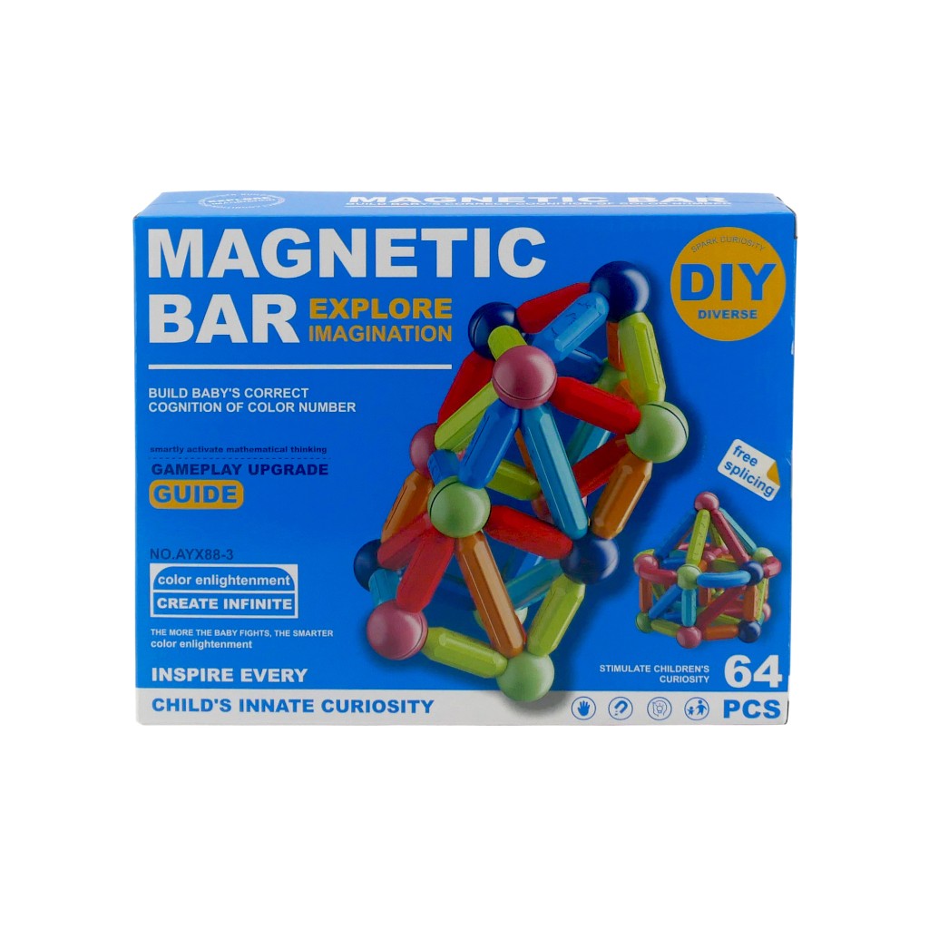 Set Mágnetico De Construcción 64Pzas