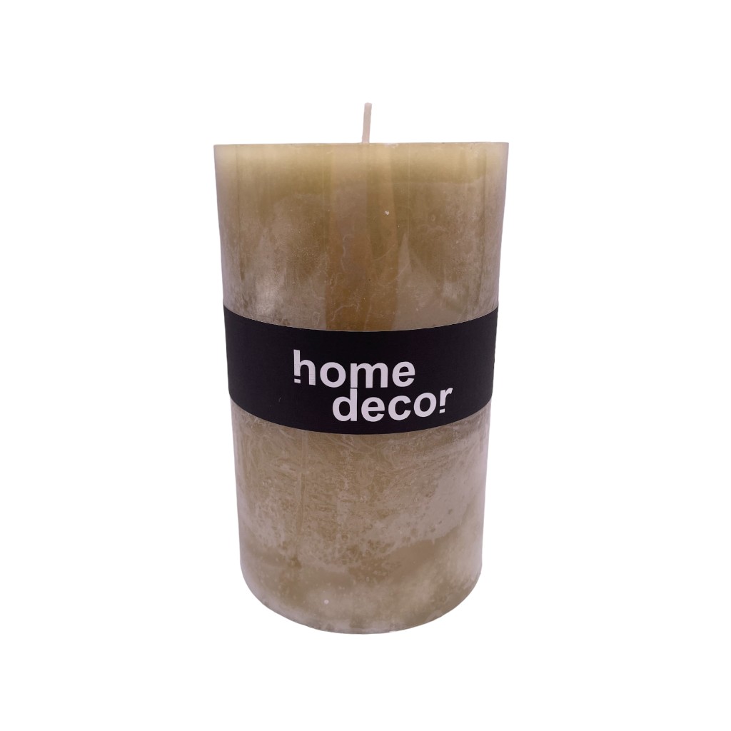 Vela Decorativa Amarillo 9X15Cm