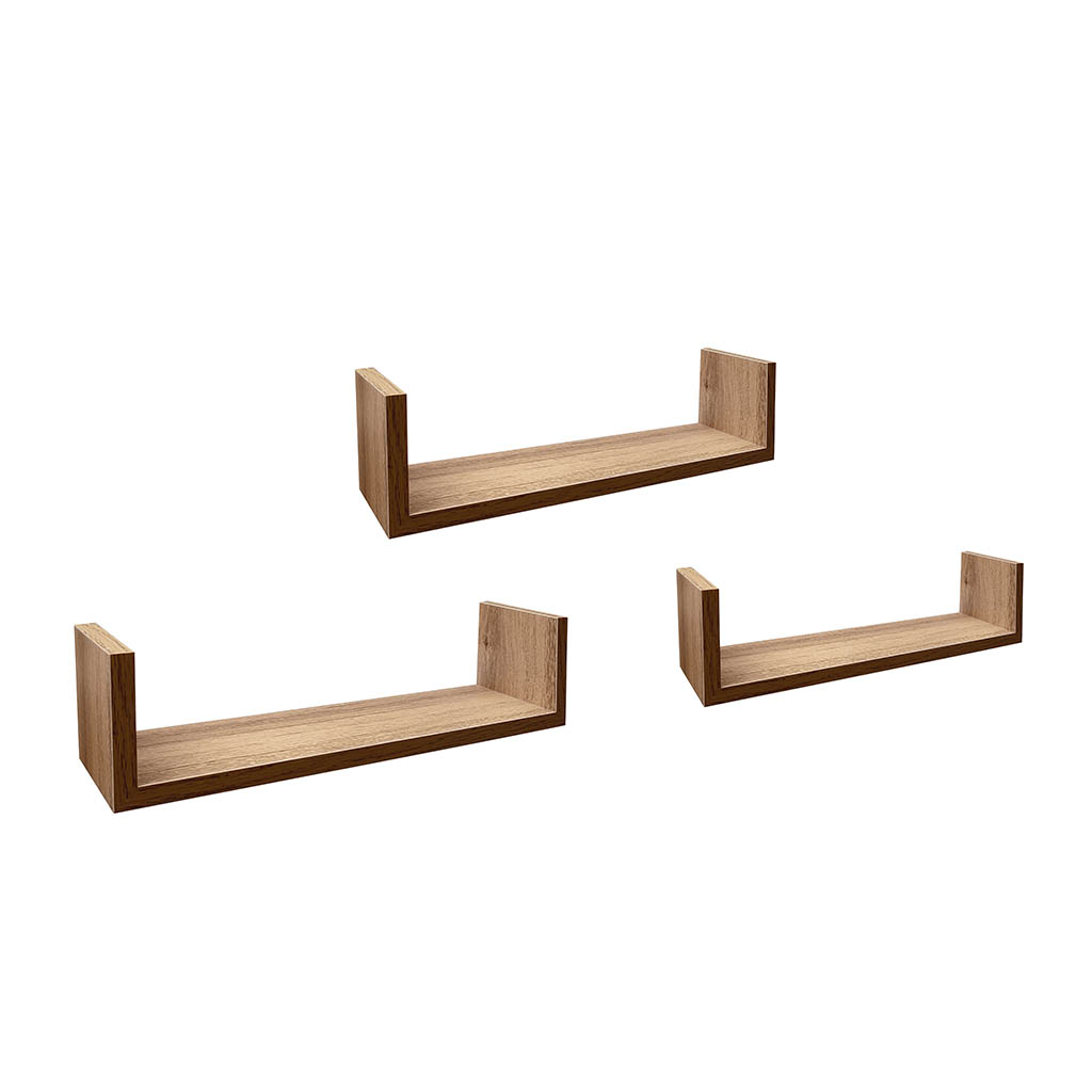 Estantes de pared en forma de U- 3 piezas