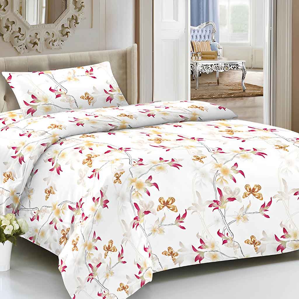 Juego De Sabanas Estampado De Mariposas Tamaño King