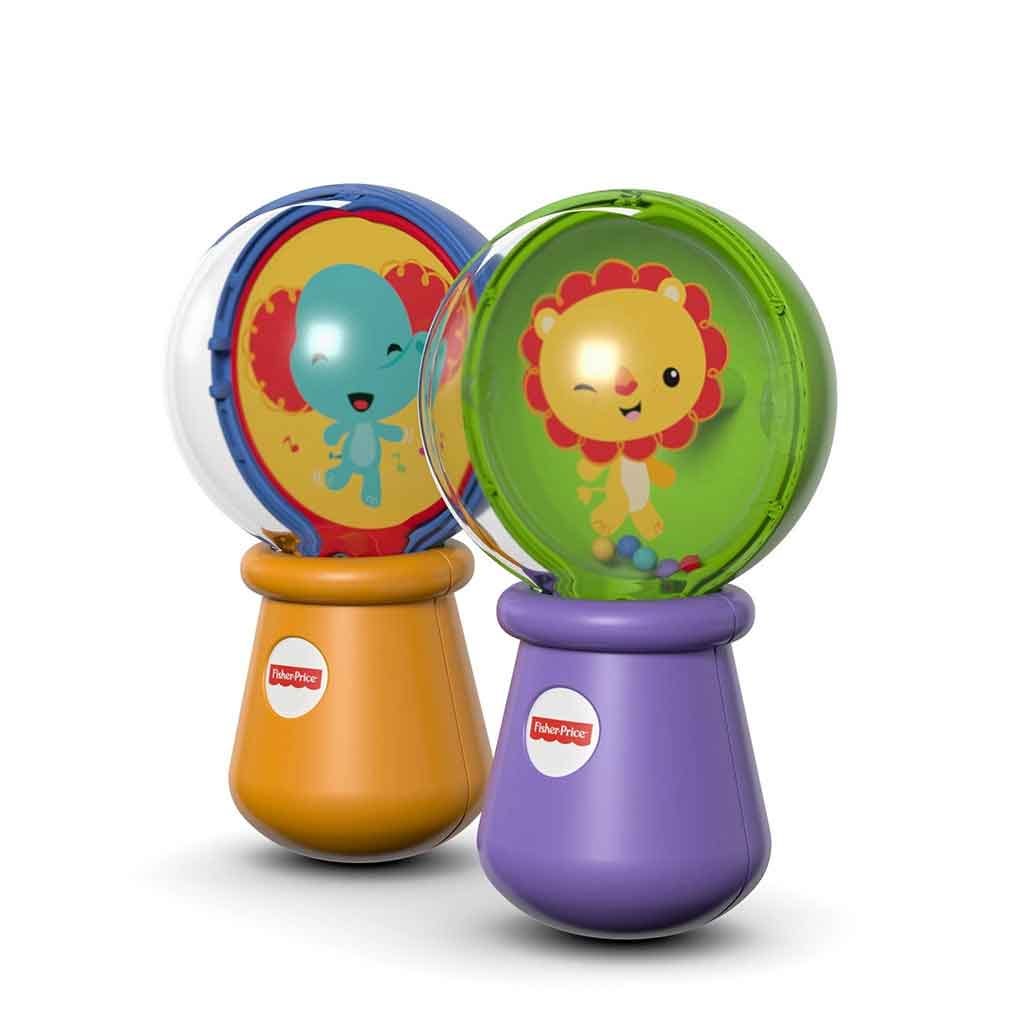 2 Maracas De Animalitos Fisher Price