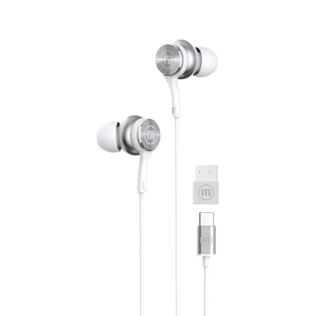 AUDIFONO MULTIMEDIA MAXELL XC1 TIPO C Blanco